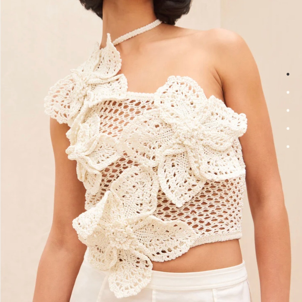 Cult Gaia Nazanin Crochet Top
